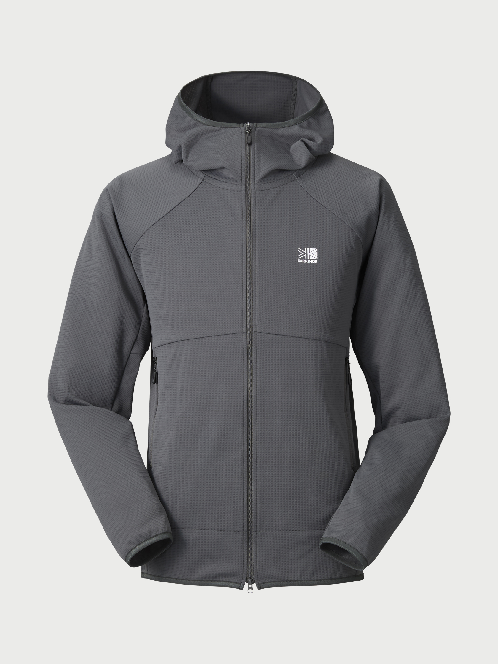 【美品】karrimor pioneer coat (unisex) L グレー レインコートとして常備したい、カリマーのパッカブル耐水コート
