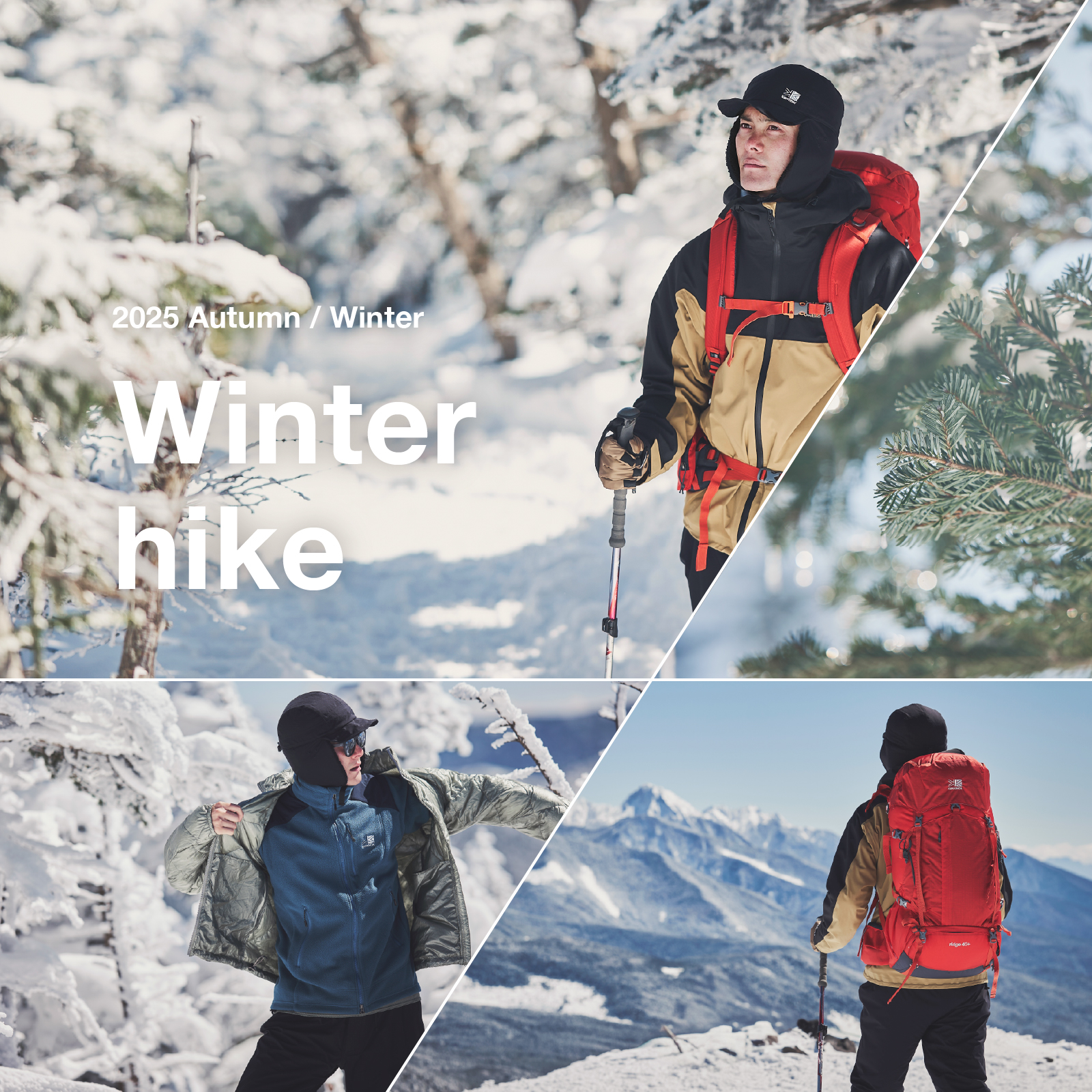 Winter hike by KARRIMOR 2025 Autumn＆Winter | KARRIMOR カリマー