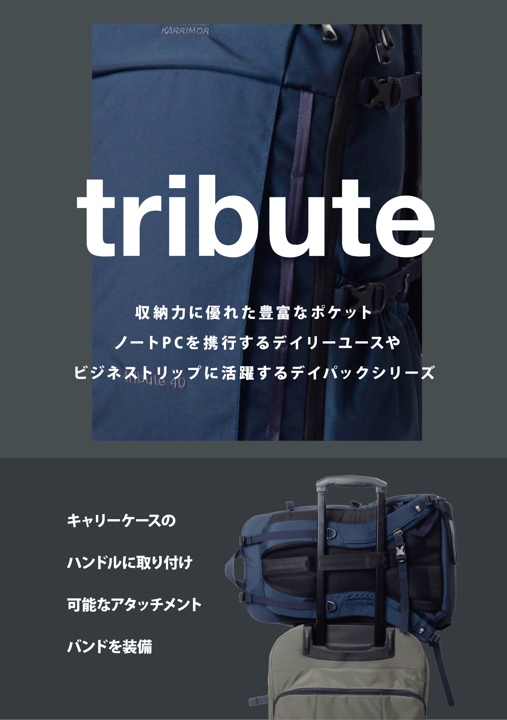 デイリーユースからビジネスシーンで活躍するトリビュートシリーズ